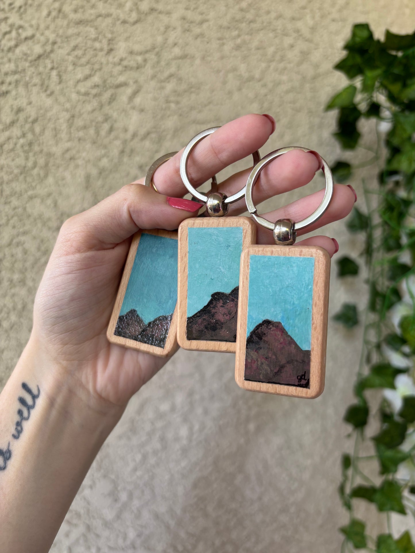 Wooden Keychain - Badlands 1