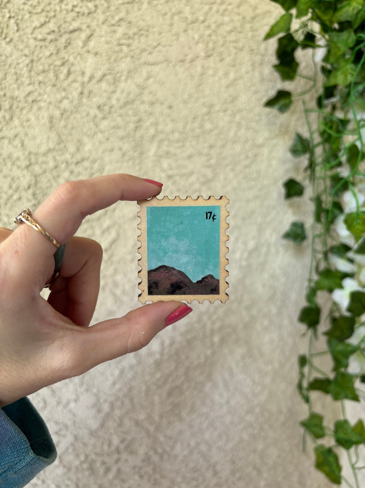 Postage Stamp Magnet - Badlands 1