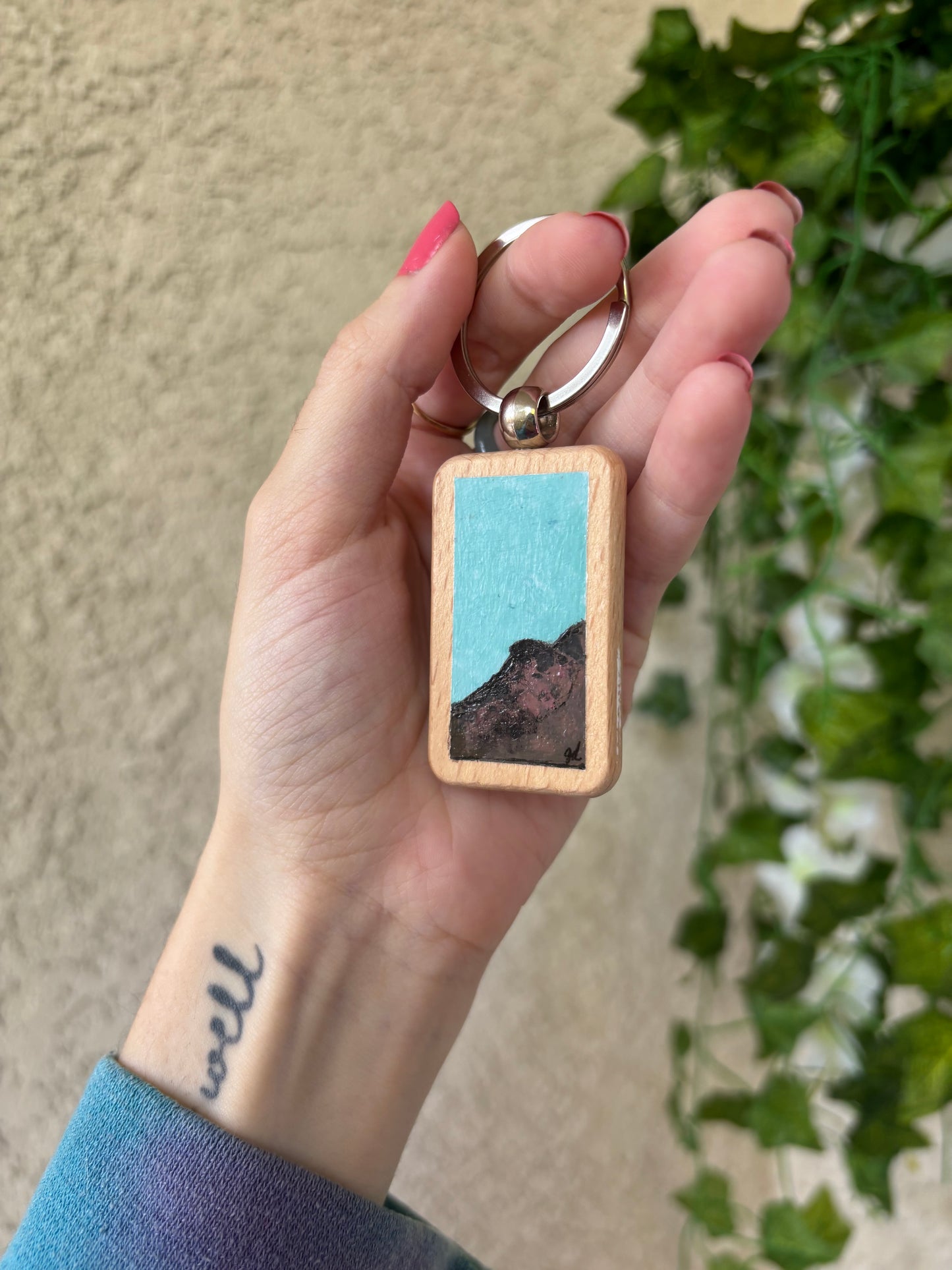 Wooden Keychain - Badlands 2