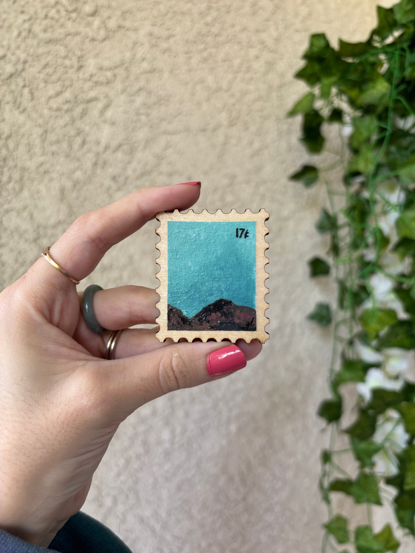 Postage Stamp Magnet - Badlands 2