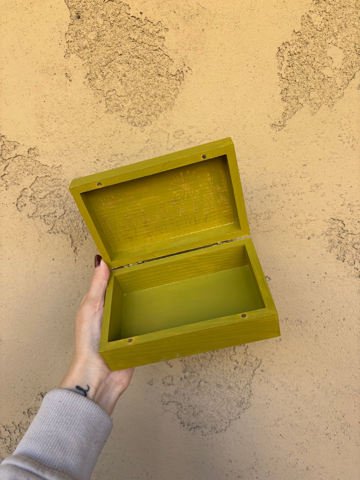 Hidden Meadow Trinket Box - Wooden