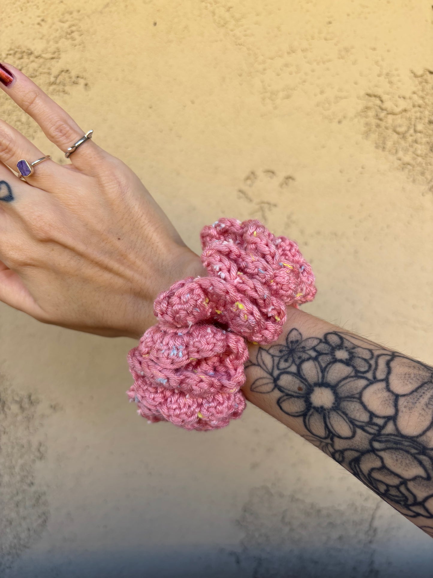 Flower Scrunchie - Silk