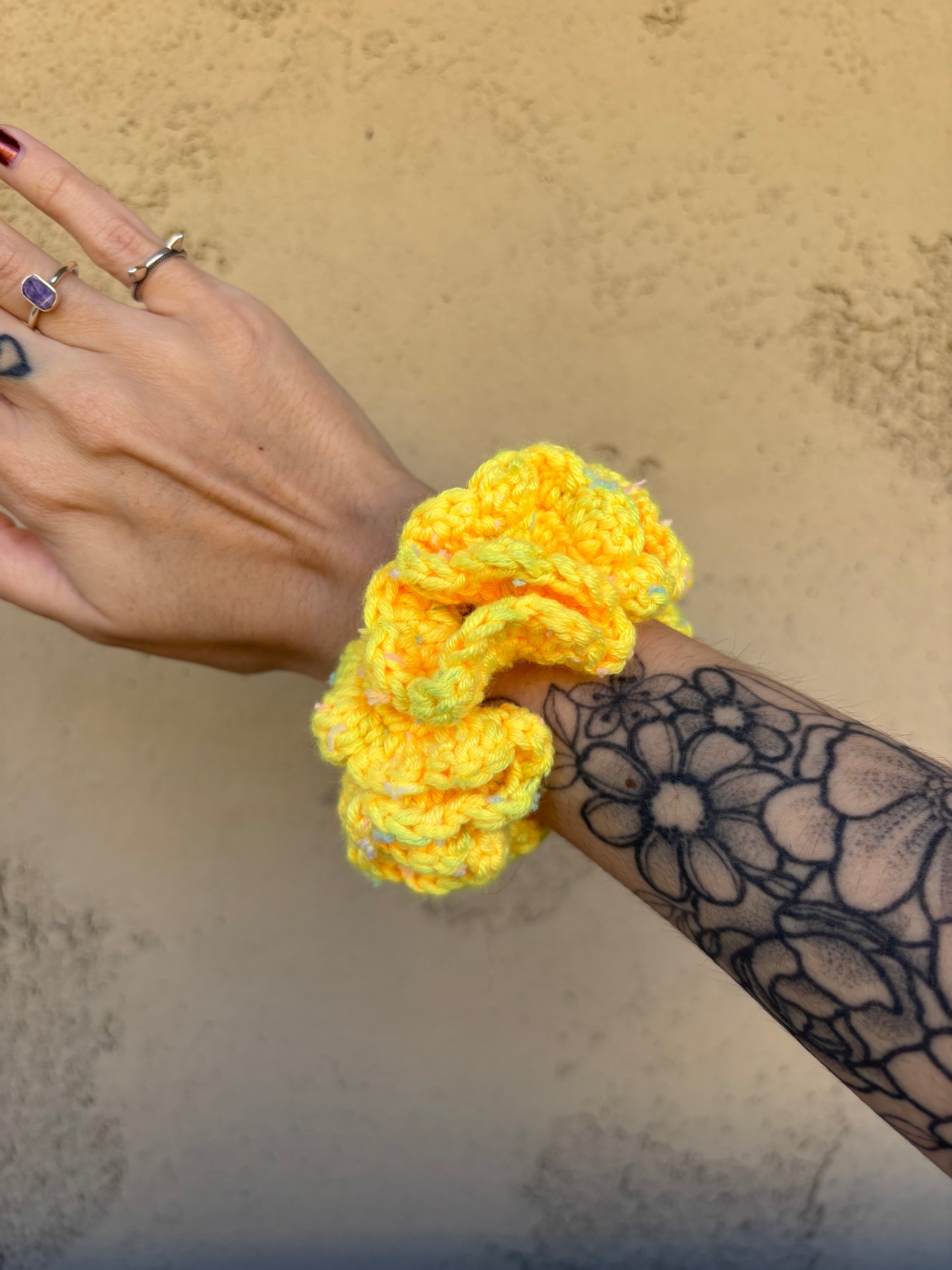 Flower Scrunchie - Silk