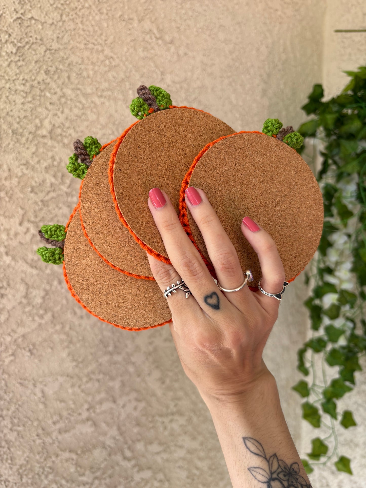 Clementine Coasters - Crochet